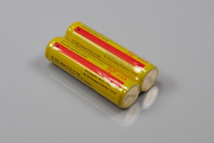 UltraFire BRC 18650 Genopladeligt Li-ion batteri par med høj kapacitet til lommelygter og kameraer 3600mAh