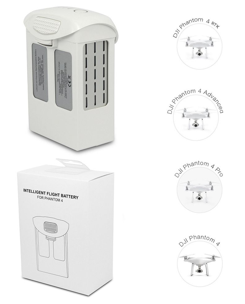 DJI Phantom 4 Serie 15,2V 5870mAh Li-Po-batteri Høj kapacitet Letvægt Hurtig opladning til FPV Quadcopter