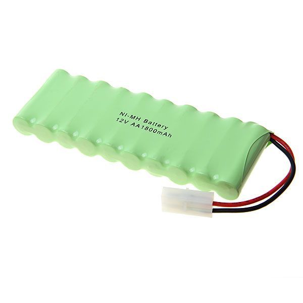 Miljøvenlig 12V AA 1800mAh Ni-MH genopladelig batteripakke til strøm til holdbar legetøjsbil og fjernbetjening