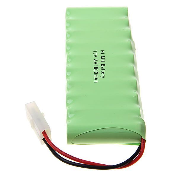 Miljøvenlig 12V AA 1800mAh Ni-MH genopladelig batteripakke til strøm til holdbar legetøjsbil og fjernbetjening
