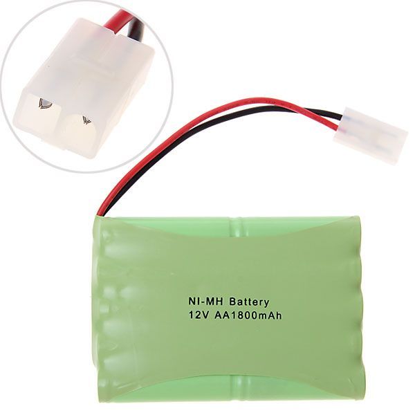 12V AA 1800mAh Ni-MH genopladelig batteripakke med høj kapacitet, miljøvenlig, til legetøj og kameraer
