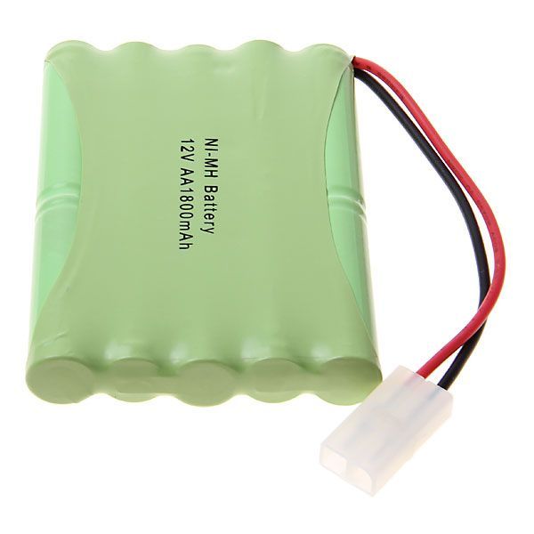 12V AA 1800mAh Ni-MH genopladelig batteripakke med høj kapacitet, miljøvenlig, til legetøj og kameraer