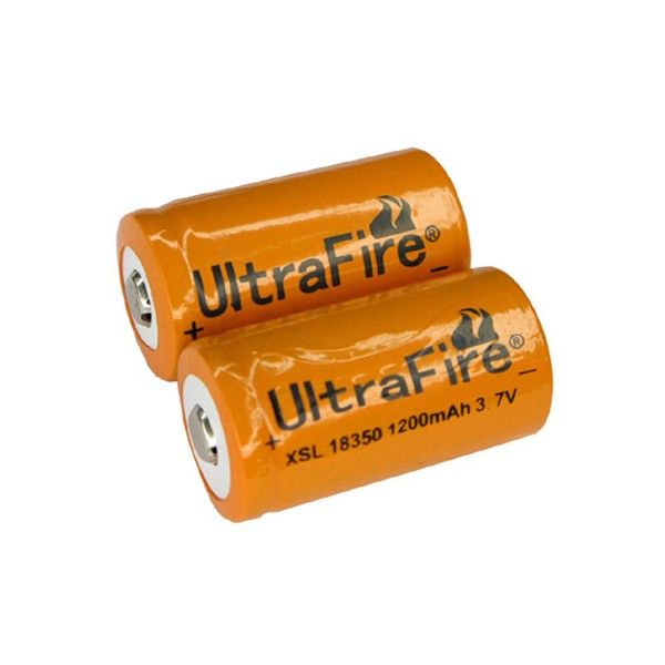 Ultrafire XSL 18350 1200mAh Li-ion genopladeligt batteri med høj ydeevne og langvarig strøm til enheder