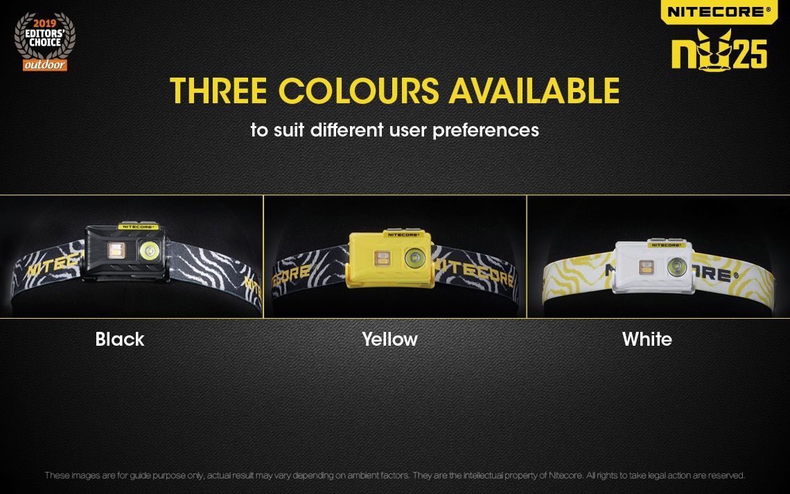 Nitecore NU25 XP-G2 S3 LED genopladelig pandelampe 360 lumen letvægts adventure tilbehør udendørs belysning