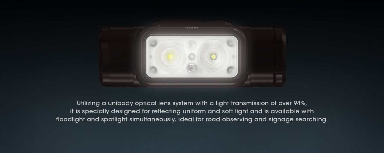 Nitecore NU50 1400 Lumens LED-pandelygte til vandring, letvægts genopladelig pandelygte med lang batteritid