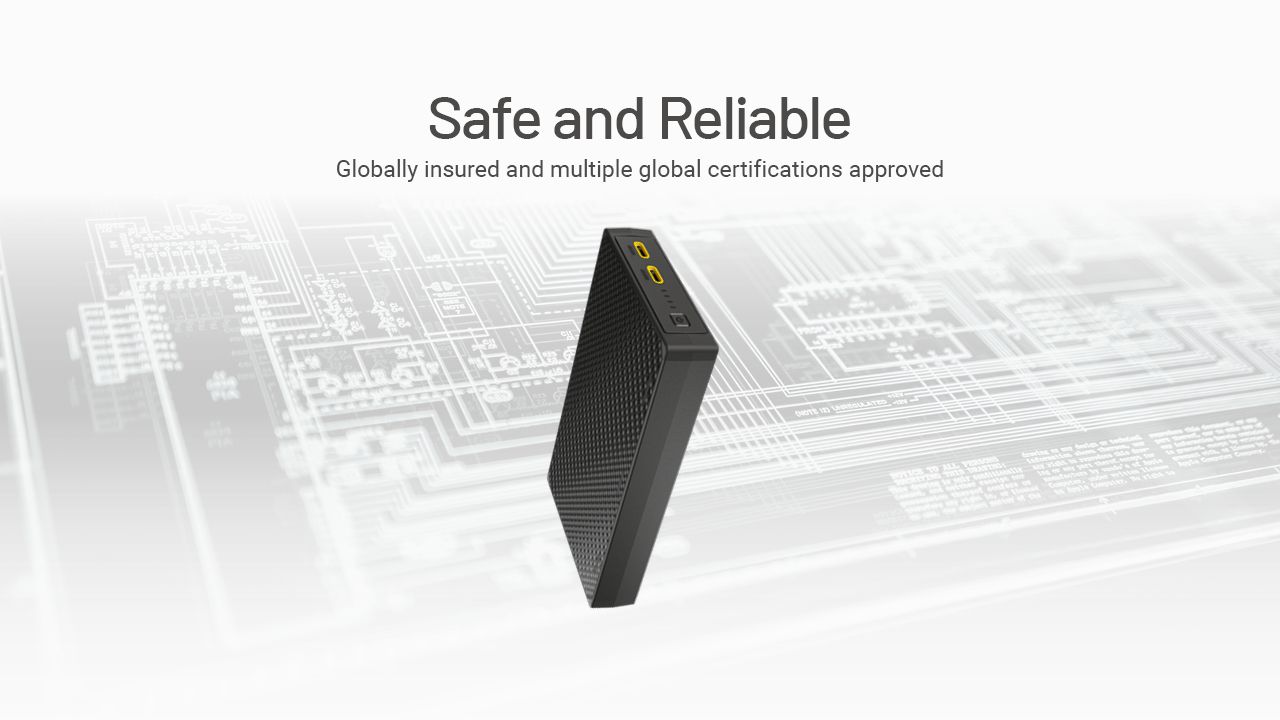 Nitecore NB20000 Gen3 QC Dual Port USB-C Powerbank 20000mAh Kompakt og let rejsekammerat