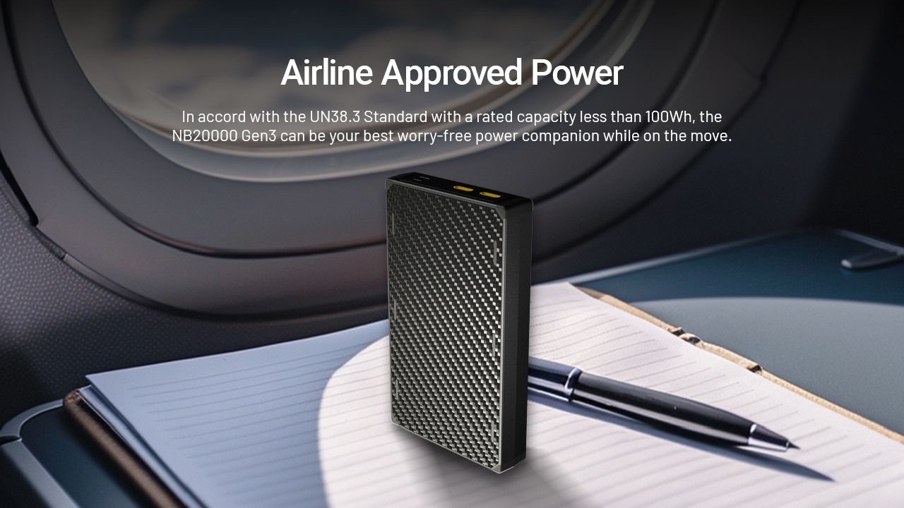 Nitecore NB20000 Gen3 QC Dual Port USB-C Powerbank 20000mAh Kompakt og let rejsekammerat
