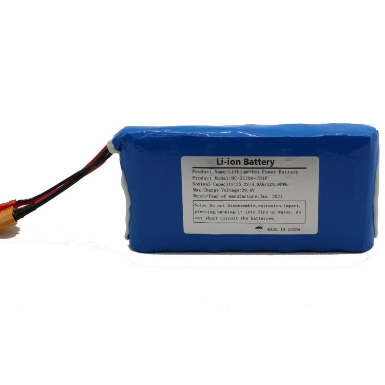 21700-7S1P-25.2V Højkapacitets batteripakke Letvægts Li-Ion Skateboard energiløsning med robuste sikkerhedsfunktioner