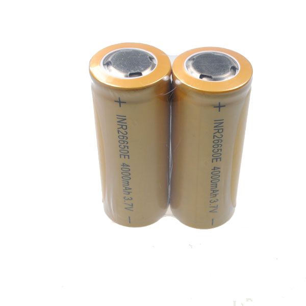 UltraFire 26650 4000mAh Li-ion genopladeligt batteri med høj kapacitet, miljøvenligt til enheder med højt strømforbrug