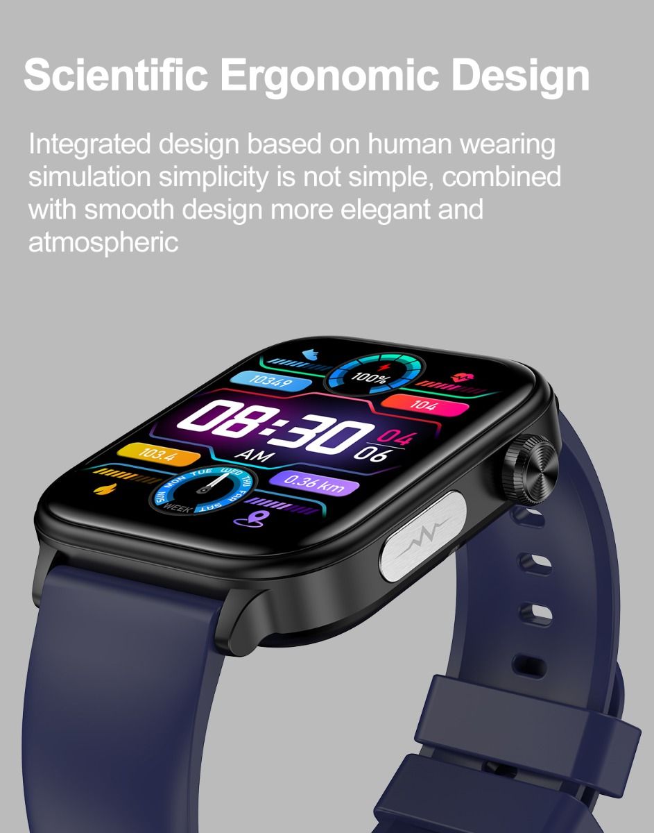 ET570 Blodsukker Smart Watch EKG Puls Blodtryk Smartwatch