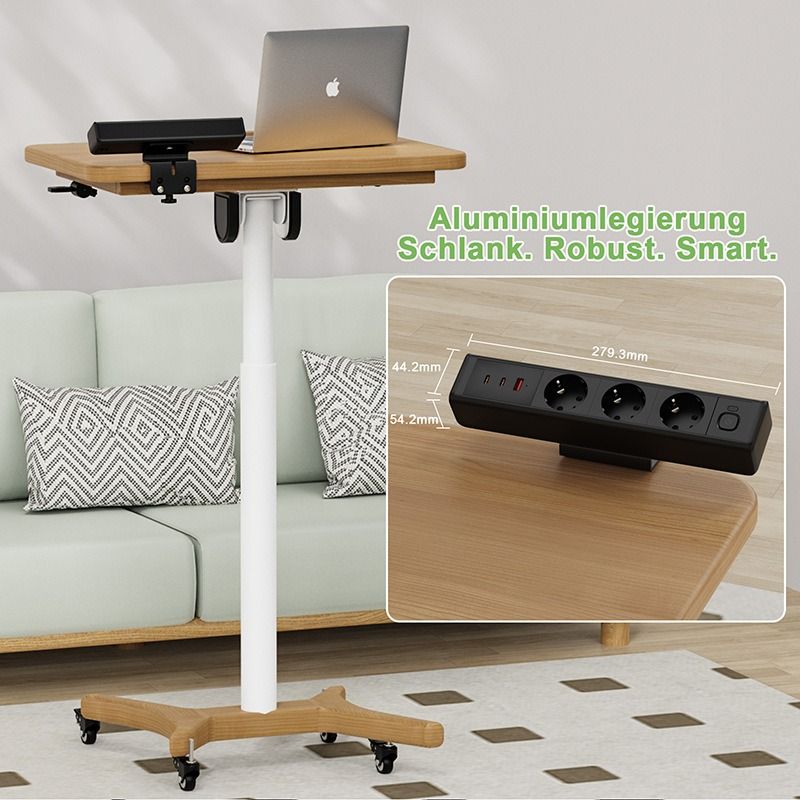 Bordklemme strømskinne, total hurtigopladningsstation 18/65W USB hurtigopladning europæisk standard stikkontakt, overbelastningsbeskyttelsesafbryder, bordstikkontakt, EU-strømforsyning til kontormøbler