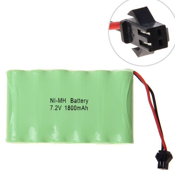 7.2V AA 1800mAh Ni-MH genopladeligt batteri til droner - miljøvenlig, langtidsholdbar kraft, ingen hukommelseseffekt
