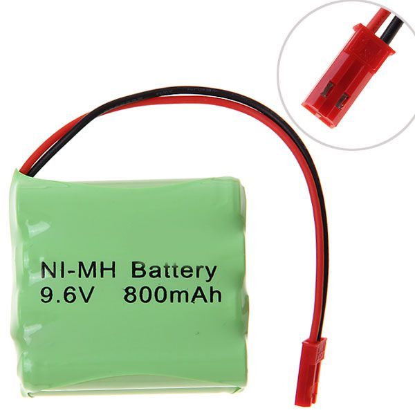 Miljøvenlig 9.6V AAA 800mAh Ni-MH genopladelig batteripakke til langvarig strøm i elektroniske enheder