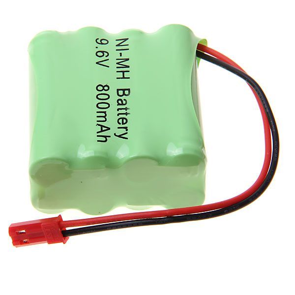 Miljøvenlig 9.6V AAA 800mAh Ni-MH genopladelig batteripakke til langvarig strøm i elektroniske enheder