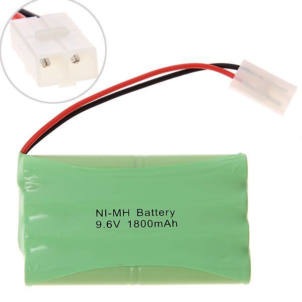 Miljøvenlig 9,6V AA 1800mAh Ni-MH genopladeligt batteri til spilkontrollere og husholdningsapparater