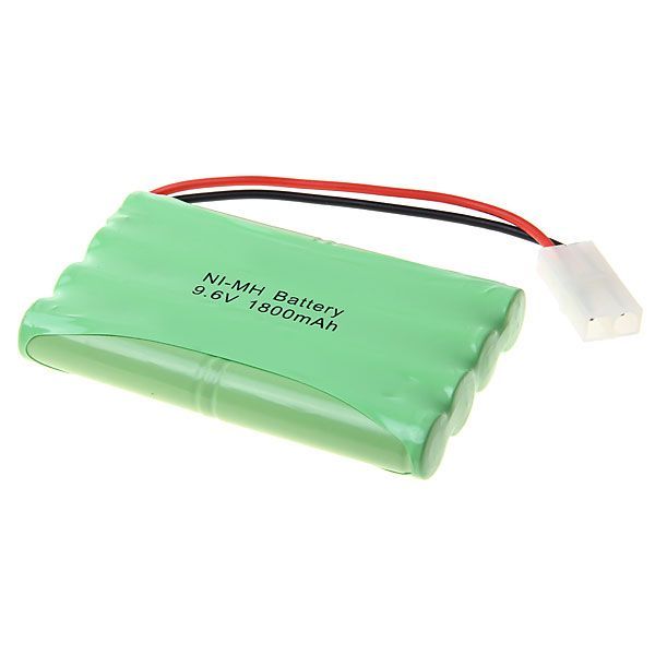 Miljøvenlig 9,6V AA 1800mAh Ni-MH genopladeligt batteri til spilkontrollere og husholdningsapparater