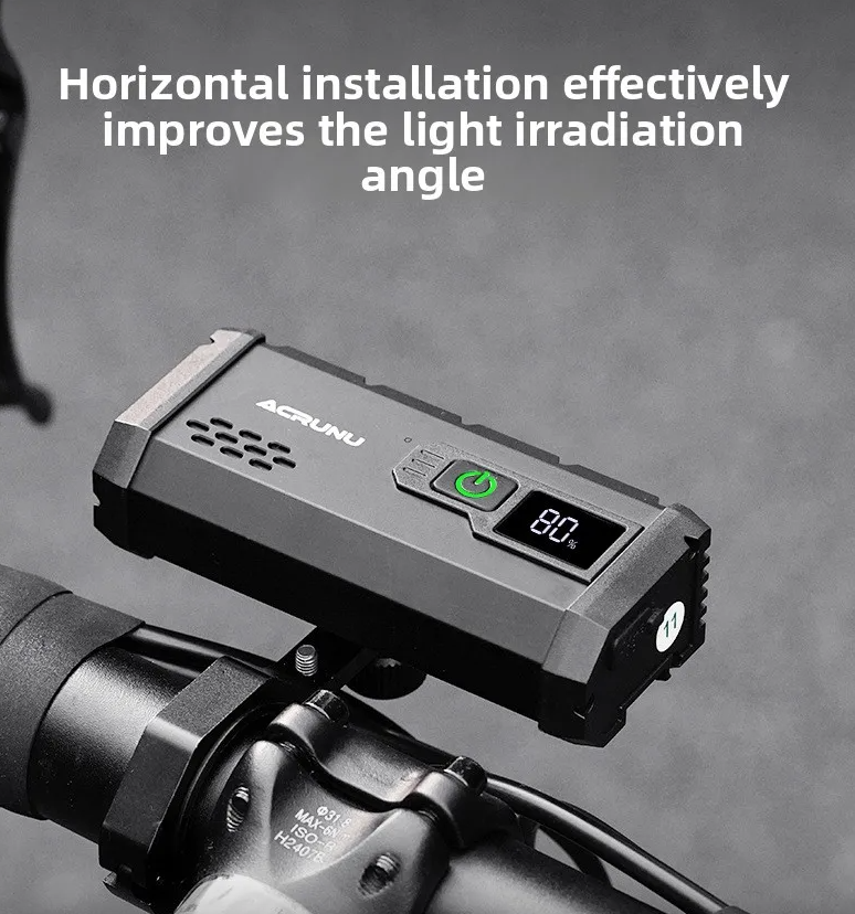 ACRUNU LED Cykellygte USB Genopladelig Cykellys - 4 Tilstande Cykelforlygte
