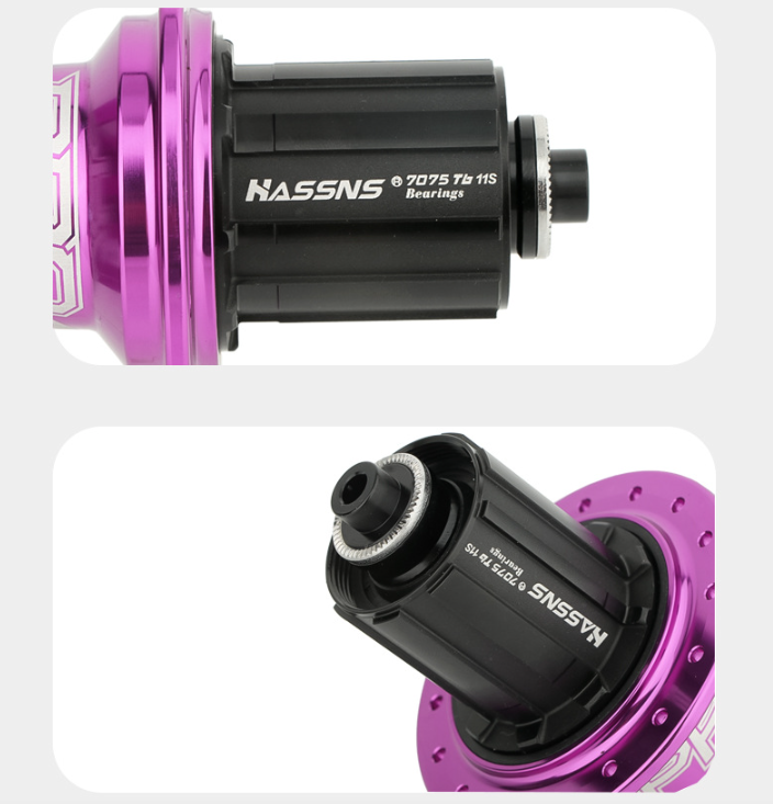 HASSNS PRO7 MTB-nav 32 huller leje mountainbike hurtigudløser-nav 32h Noisy Cube cykelbøsninger