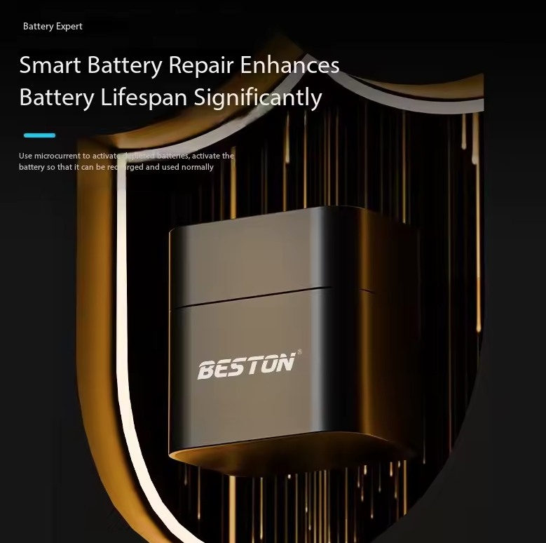 Beston Smart Batterioplader 8 Slots AA med 3600mWh 1,5V genopladeligt lithiumbatteri hurtigopladende batterioplader sæt