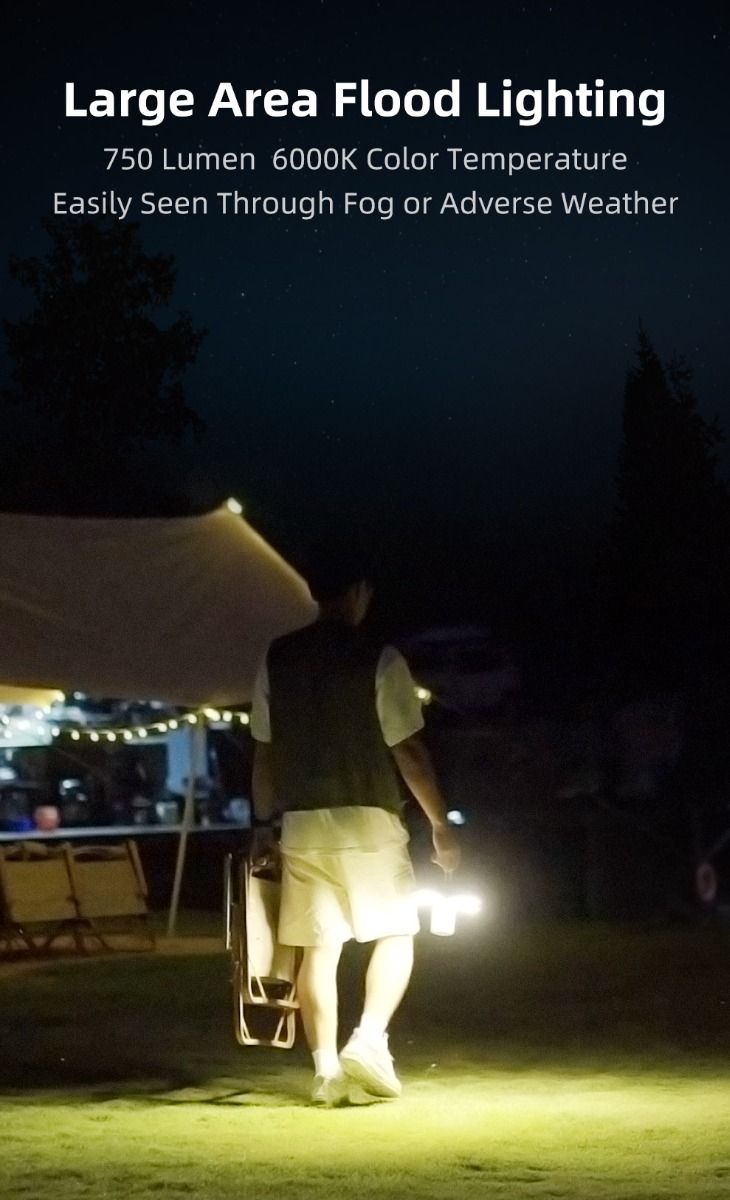 Klarus CL2 750 Lumen Freefolding Campinglampe Bærbar Øjenvenlig Alsidig Lampe med 7 Lystilstande