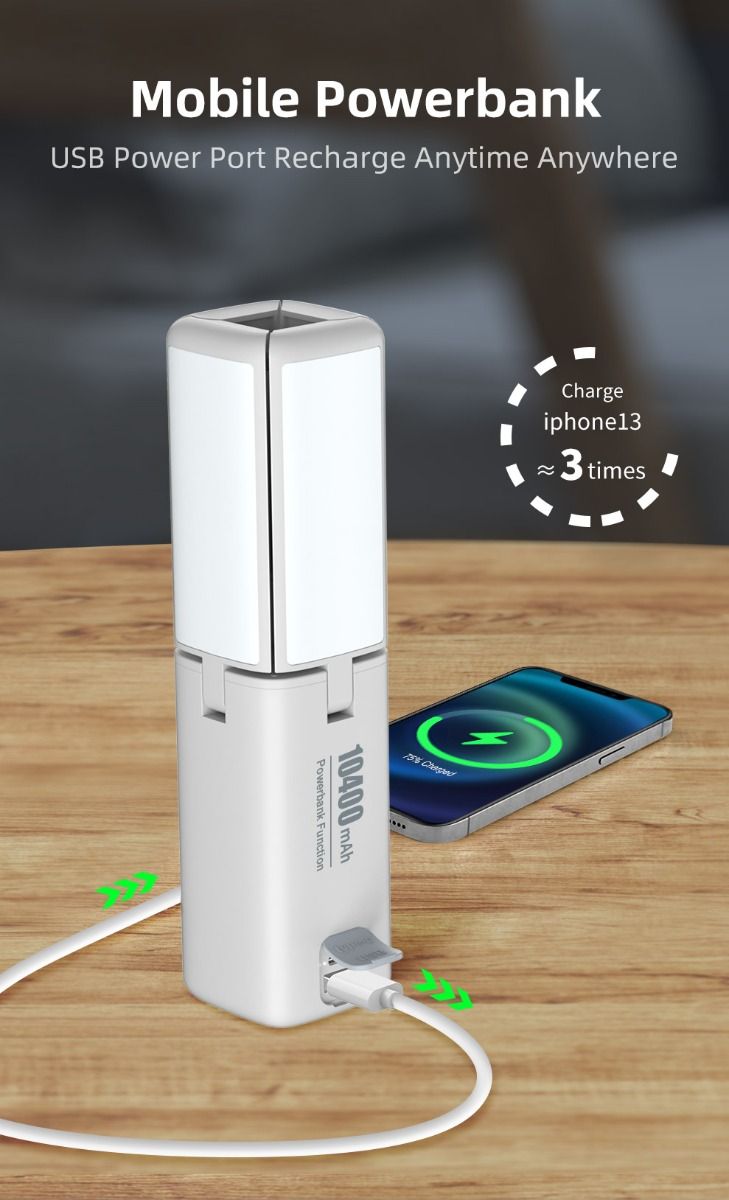 Klarus CL2 750 Lumen Freefolding Campinglampe Bærbar Øjenvenlig Alsidig Lampe med 7 Lystilstande