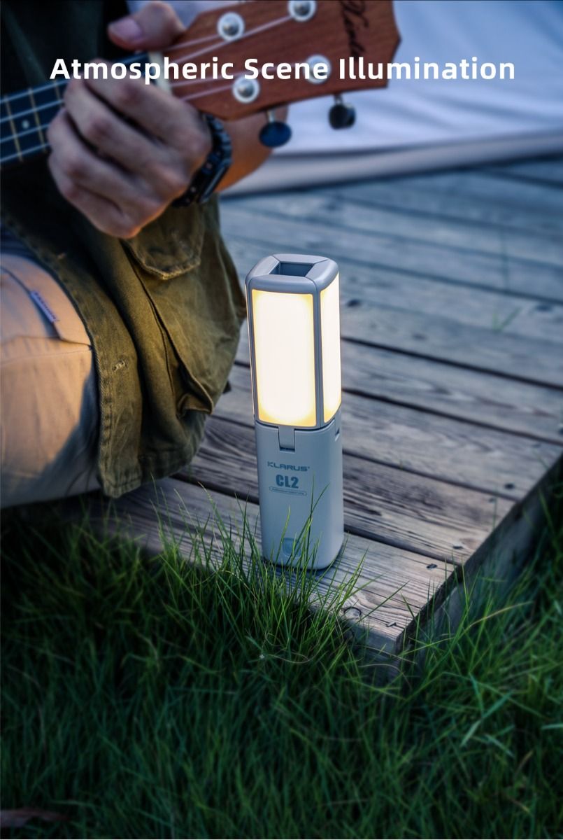 Klarus CL2 750 Lumen Freefolding Campinglampe Bærbar Øjenvenlig Alsidig Lampe med 7 Lystilstande
