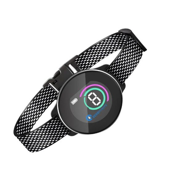 Smart automatisk anti-gøende hundehalsbånd med genopladeligt design, intelligent gø-genkendelse og skånsom løsning.