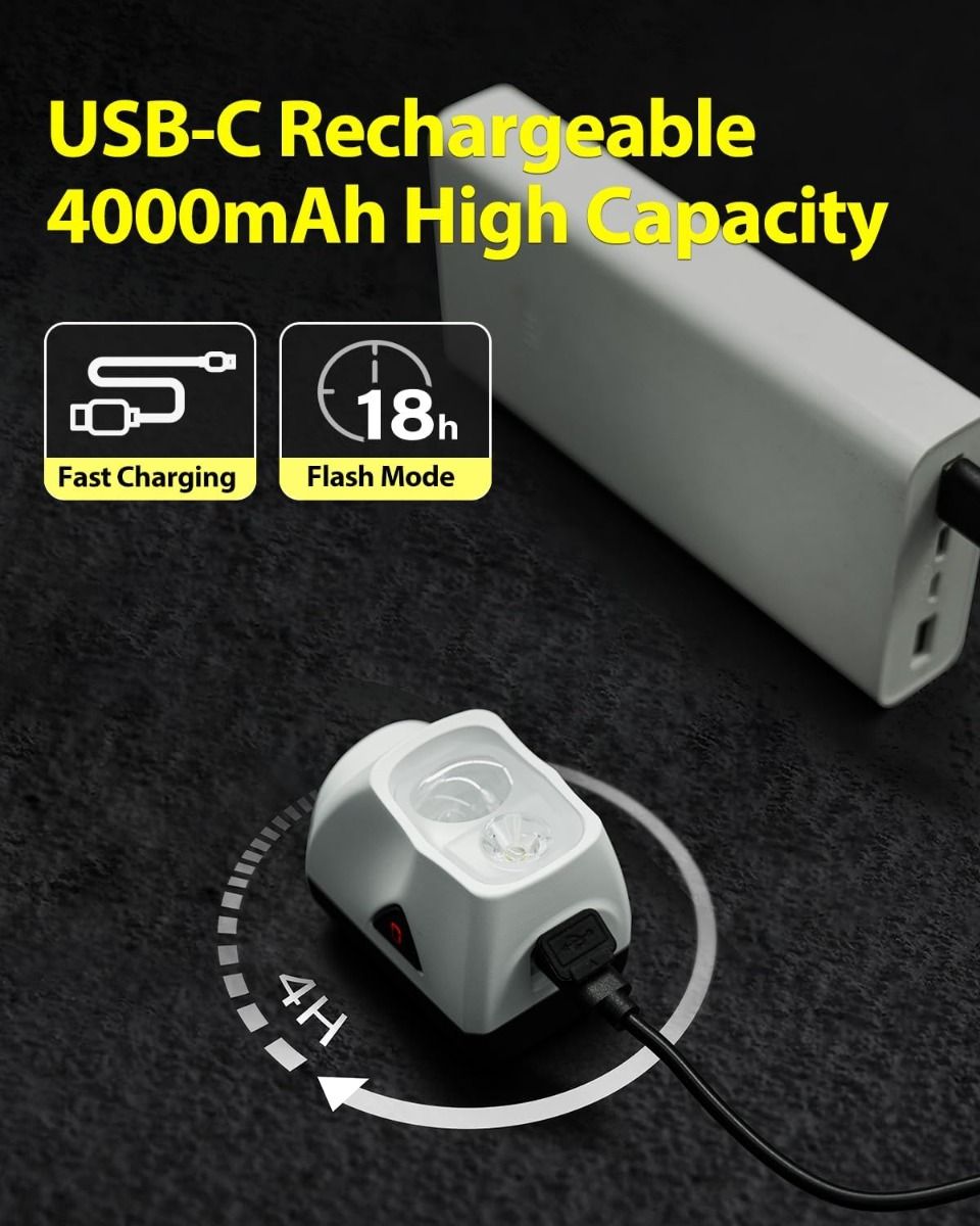 TOWILD DLite 1700 USB-genopladelig cykellygte 1900 lumen vandtæt forlygte cykling DL1700 cykellys