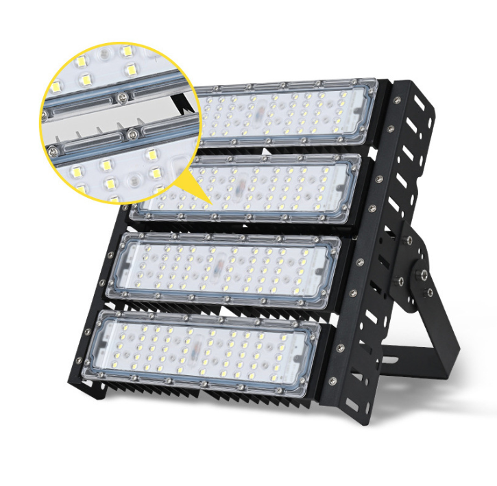 LED-modul tunnellys udendørs vandtæt høj mast stadionlys 200W højeffekt engineering-modul projektør
