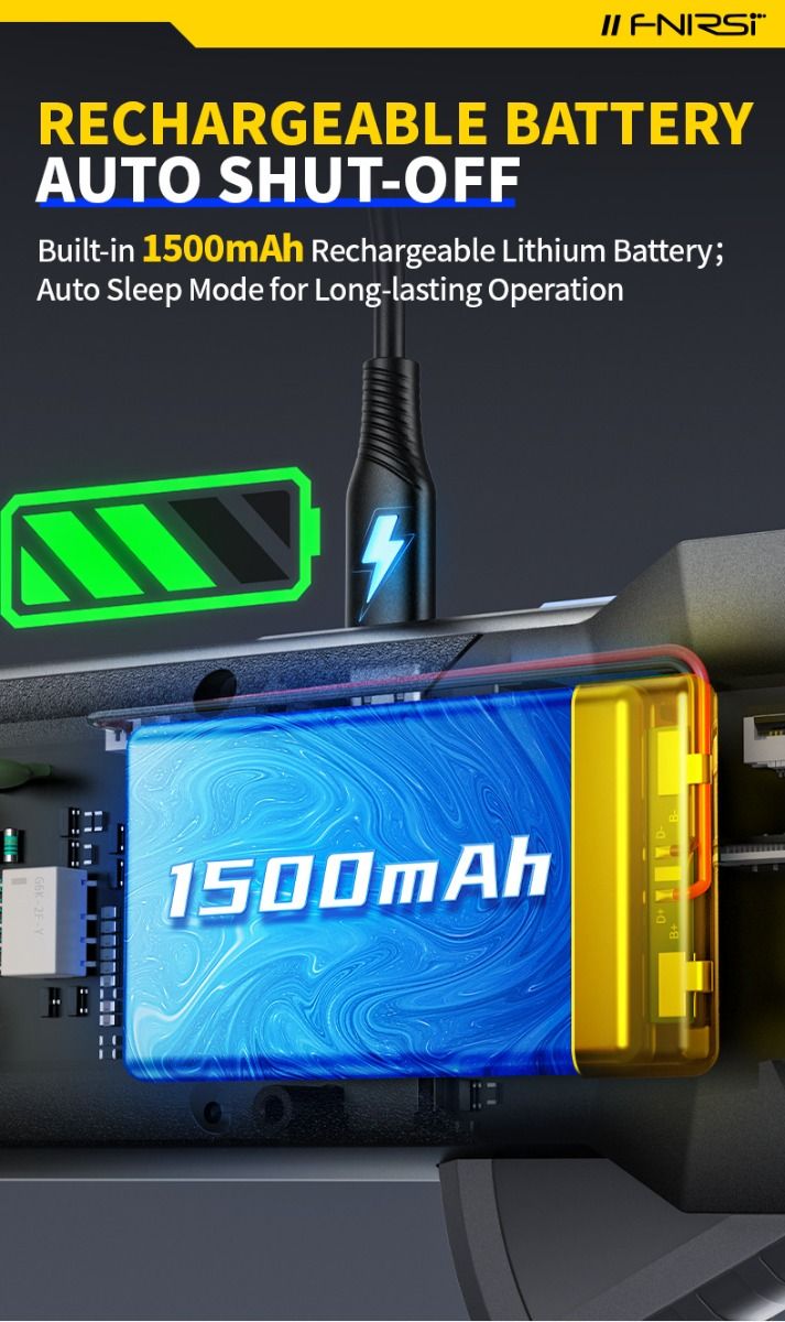 FNIRSI DMC-100 Tangmultimeter, fuldautomatisk intelligent højpræcision tangemeter amperemeter universalmeter, måler NCV, AC/DC spænding og strøm, kontinuitet, kapacitans, diode, modstand, temperatur.