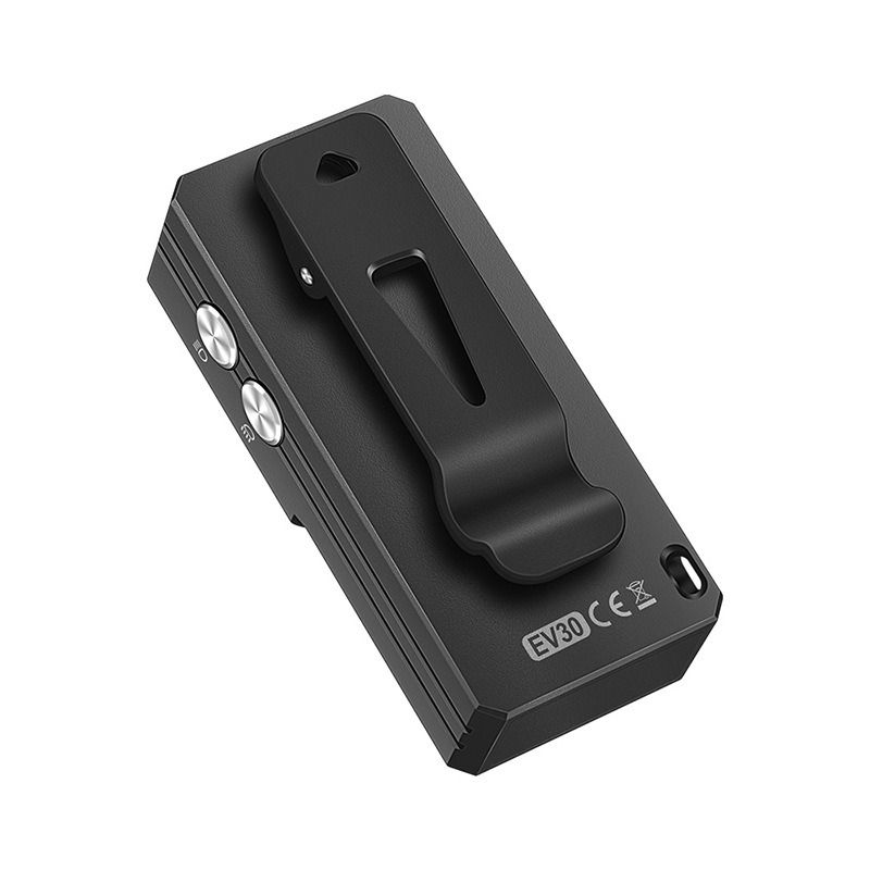 EV30 Mini LED EDC-lommelygte med 365nm UV-lys, 550 lumen USB-C genopladelig lommelygte til nøglering
