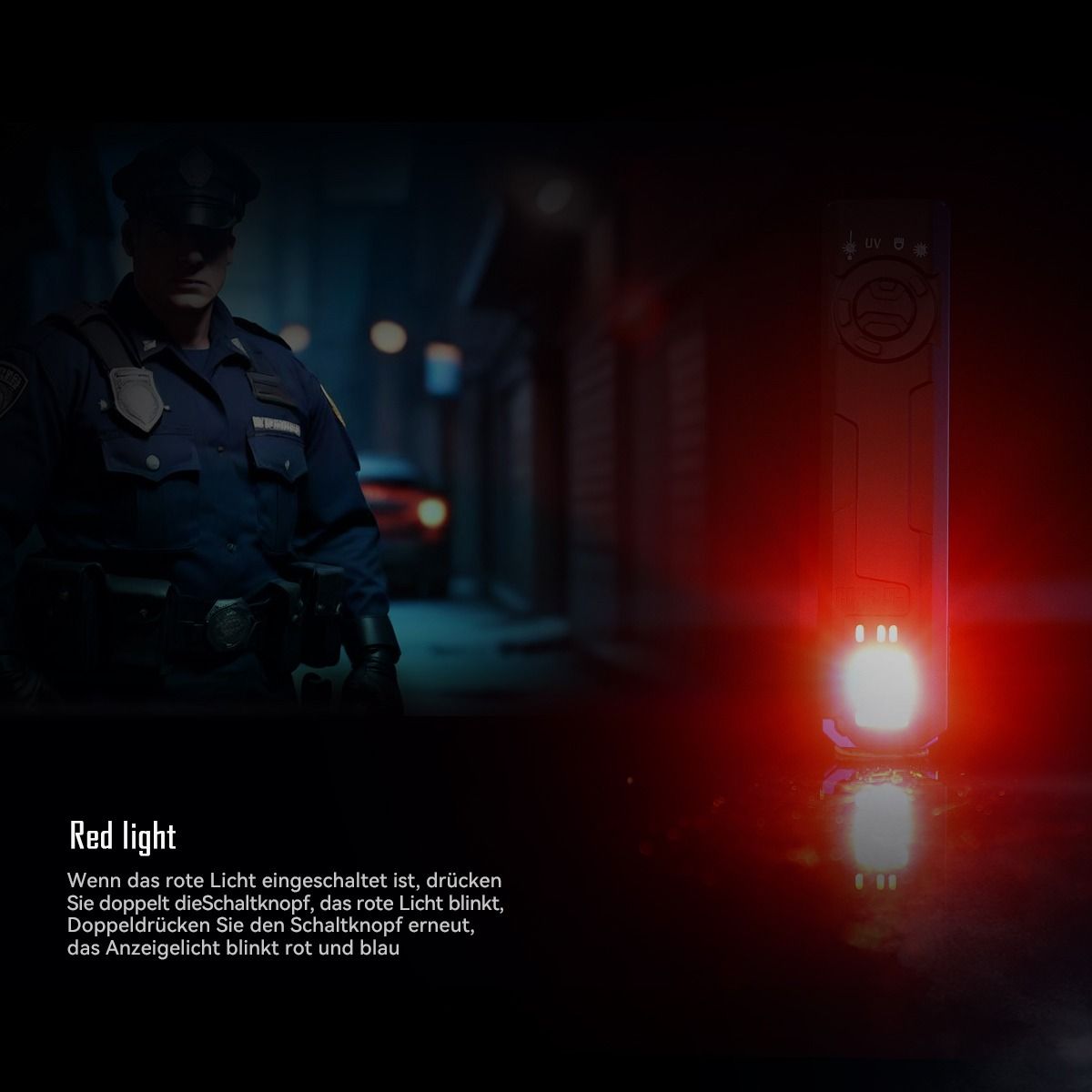 IMALENT GR35 2800 lumen LED EDC-lommelygte (grøn)