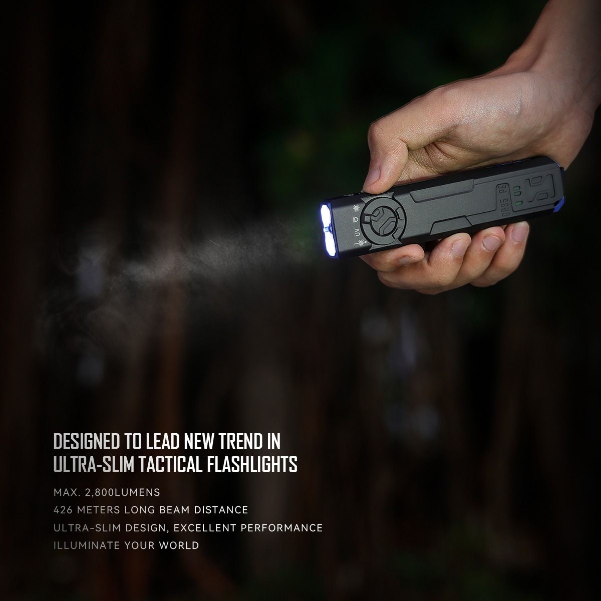 IMALENT GR35 2800 lumen LED EDC-lommelygte (grøn)