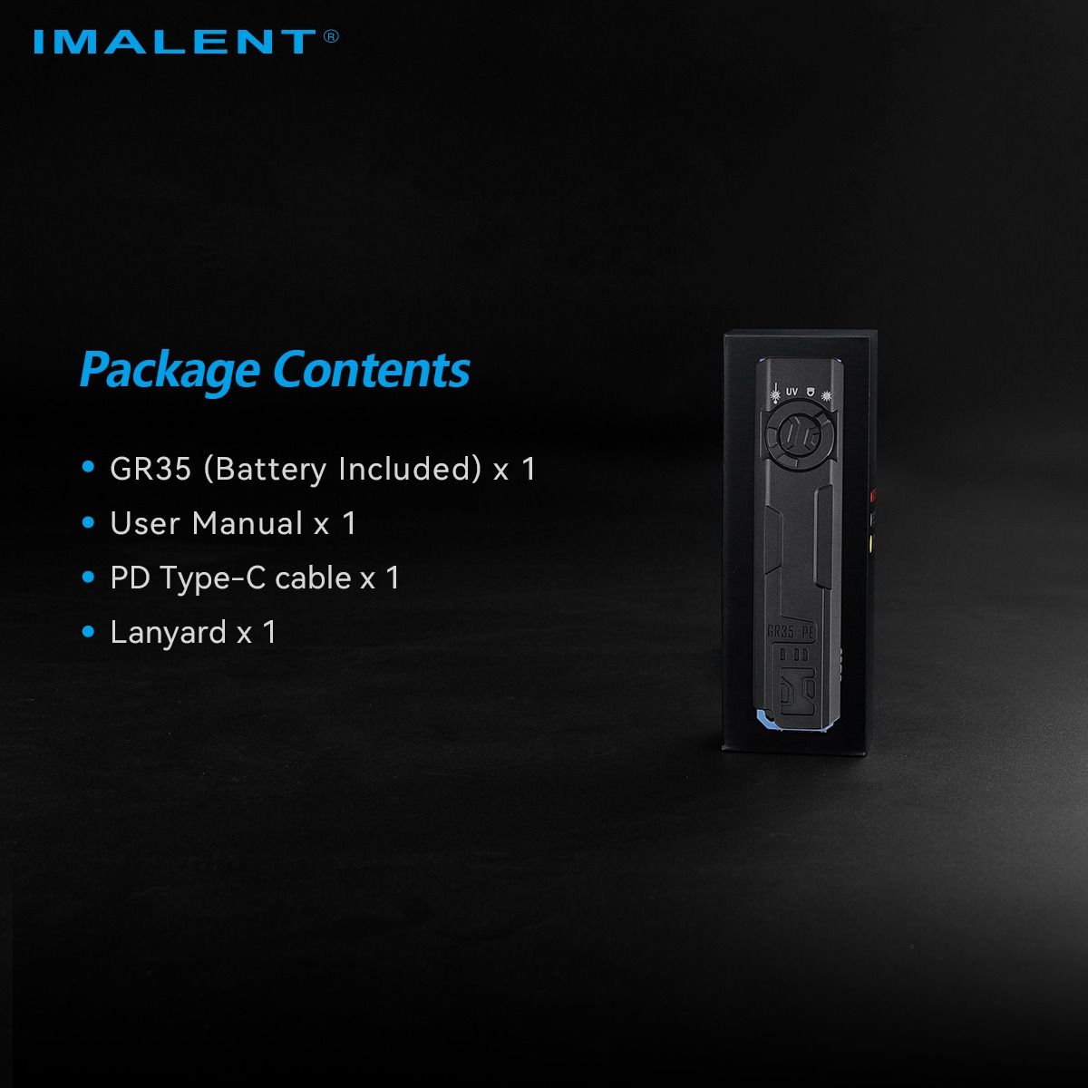 IMALENT GR35 2800 Lumens LED EDC Lommelygte (Rød)