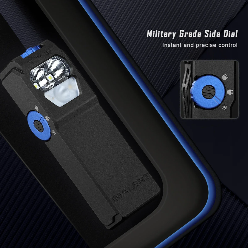 IMALENT GR36 EDC 2800 Lumens Type-C Genopladelig Magnetisk Superlys Clip-on LED Lommelygte
