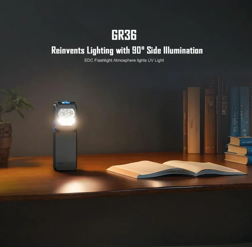 IMALENT GR36 EDC 2800 Lumens Type-C Genopladelig Magnetisk Superlys Clip-on LED Lommelygte