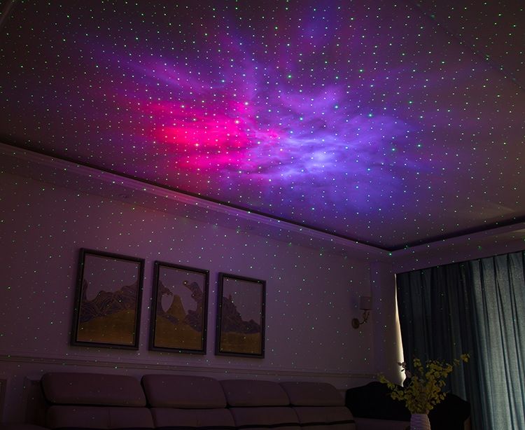 Fortryllende Laser Stjernehimmel Projektor Natlampe 7 Farver 360 Graders Rotation Hyggelig Stemning Børnegave Dekoration