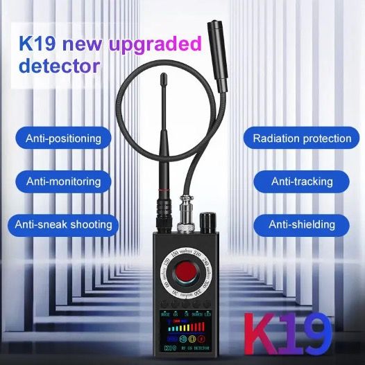 K19 Trådløs RF-signaldetektor GPS-tracker Kompakt sikkerhedsenhed til beskyttelse af privatlivets fred og detektering af overvågning