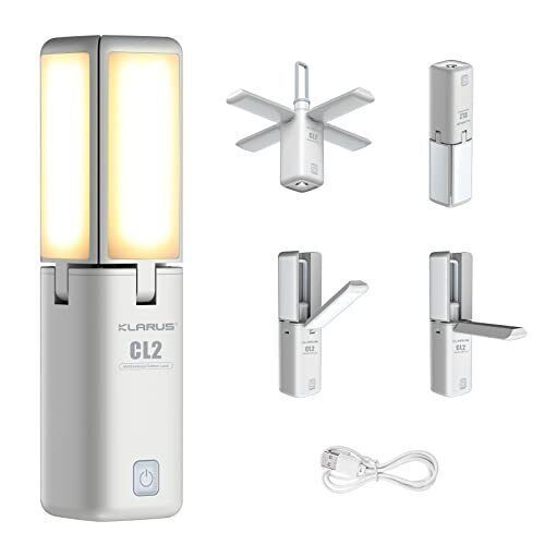 Klarus CL2 750 Lumen Freefolding Campinglampe Bærbar Øjenvenlig Alsidig Lampe med 7 Lystilstande
