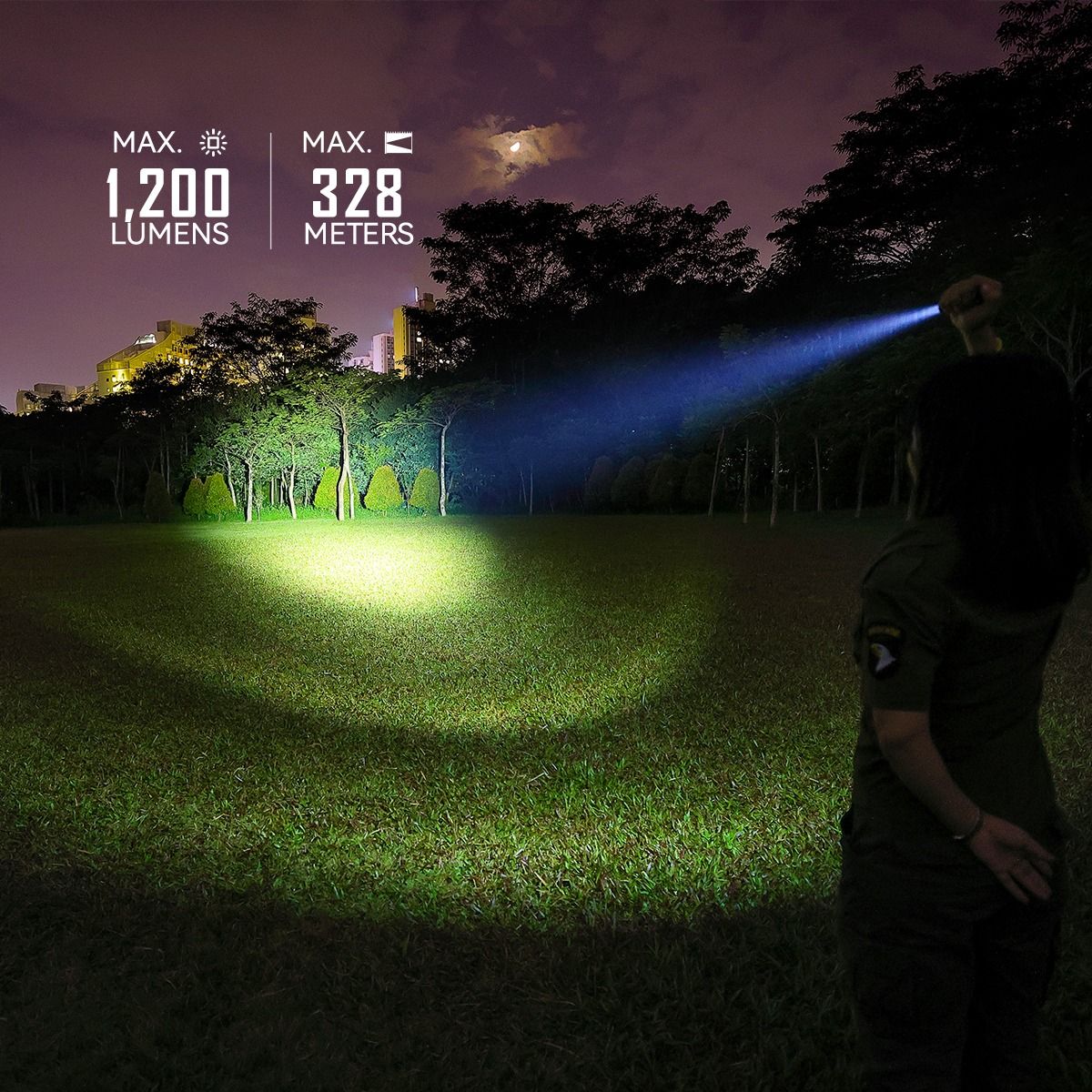 IMALENT LD35 1200 lumen LED Type-C genopladelig EDC lommelygte