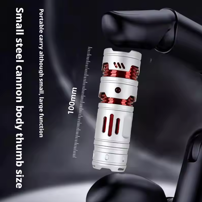 Portabel mini EDC lommelygte USB-genopladelig nøgleringlygte