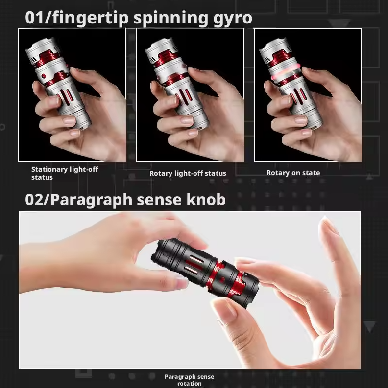 Portabel mini EDC lommelygte USB-genopladelig nøgleringlygte