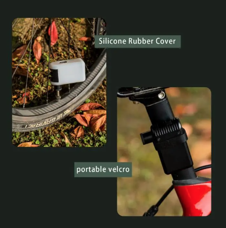 A2 Mini Elektrisk Luftpumpe Trådløs Bærbar Cykelpumpe Presta Schrader Ventil Letvægts Cykeludstyr