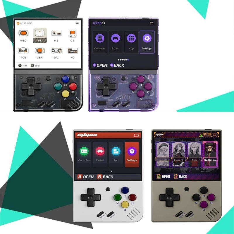 MIYOO Mini Plus Bærbar Retro Spilkonsol 3,5-tommer IPS-skærm Letvægts Klassiske Videospil Kompakt