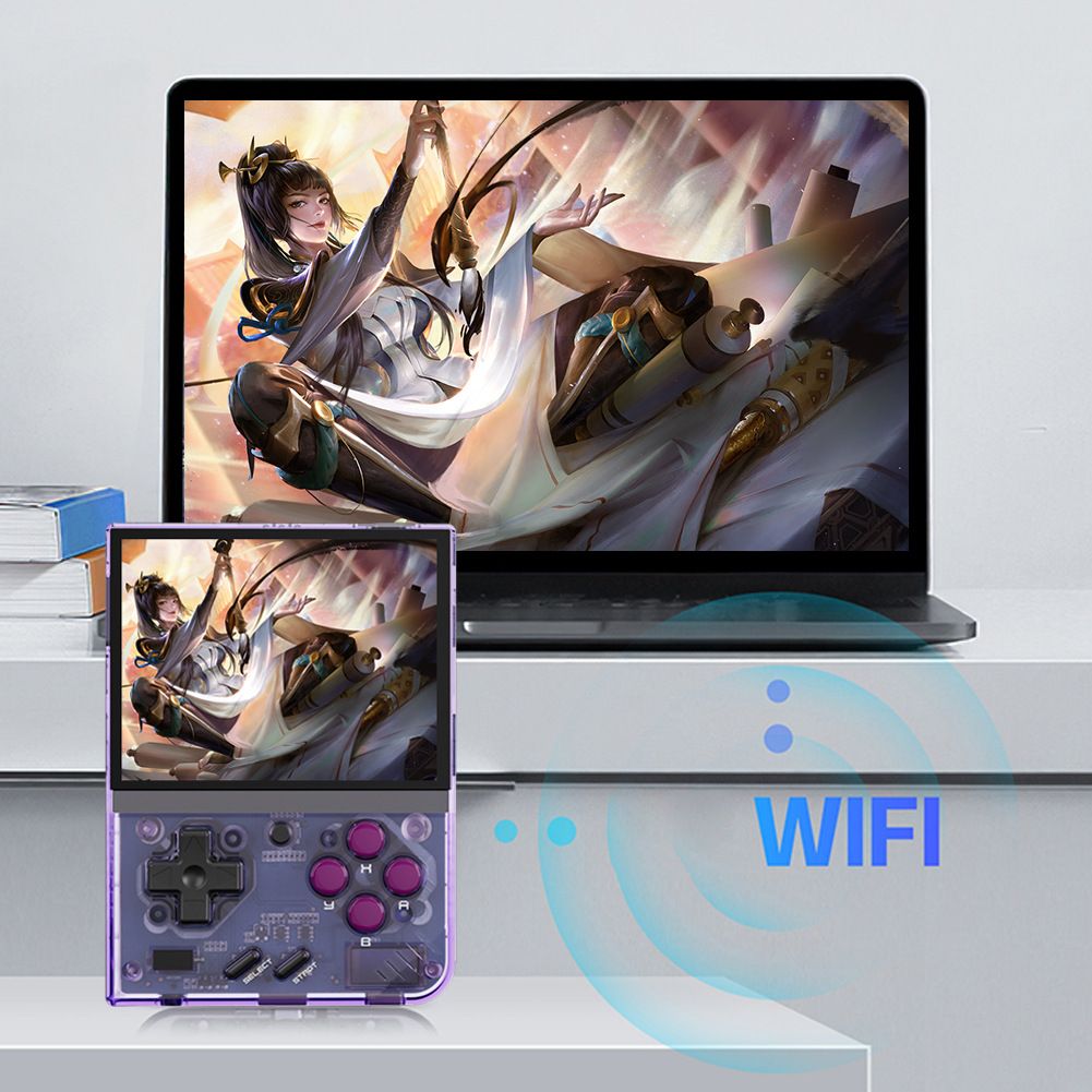MIYOO Mini Plus Bærbar Retro Spilkonsol 3,5-tommer IPS-skærm Letvægts Klassiske Videospil Kompakt
