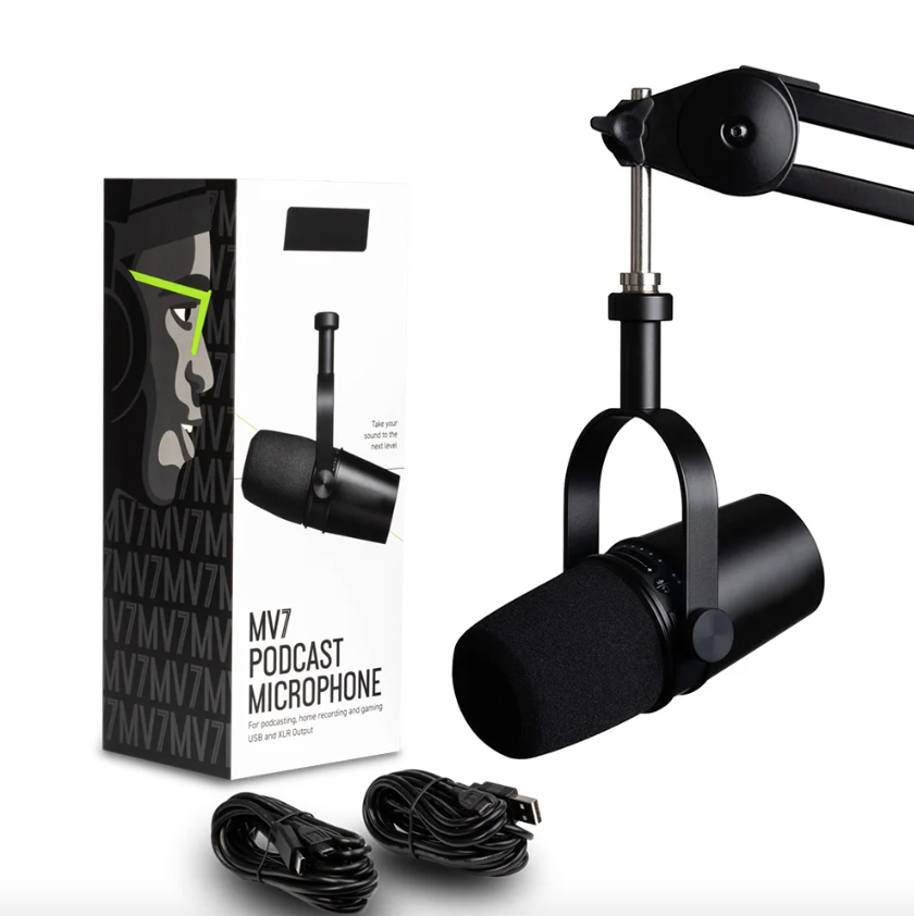 MV7 Professionel dynamisk mikrofon til podcasting, live streaming og optagelse af lyd i høj kvalitet