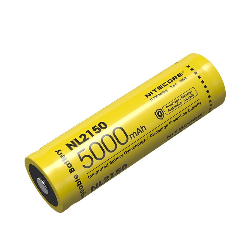 NITECORE NL2150 5000mAh 3.6V 21700 Genopladeligt Batteri til Højtydende Lommelygte, Drone og Udendørsudstyr
