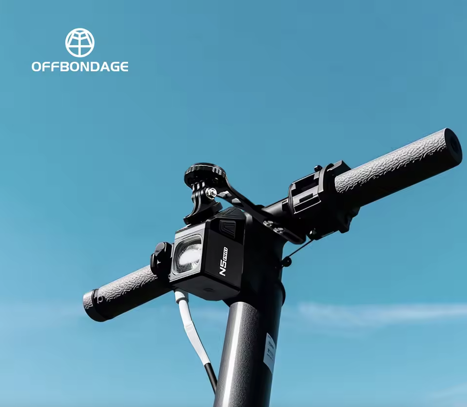 Forlygte 1000 lumen, USB-opladning, MTB- og landevejscykellygte, cykeltilbehør