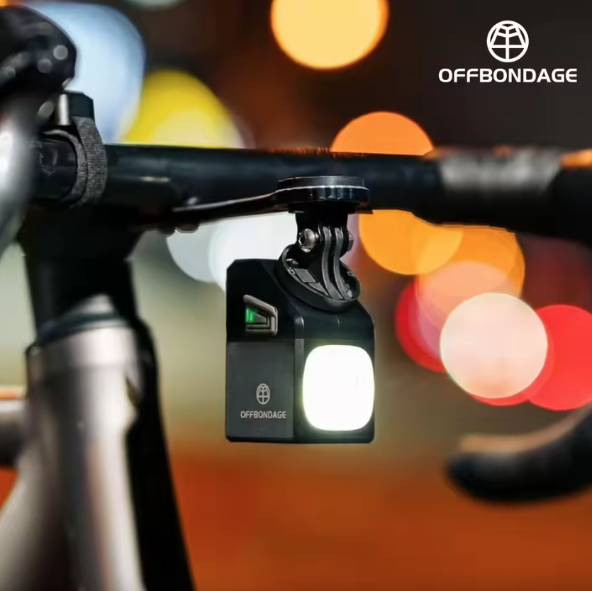 Forlygte 1000 lumen, USB-opladning, MTB- og landevejscykellygte, cykeltilbehør
