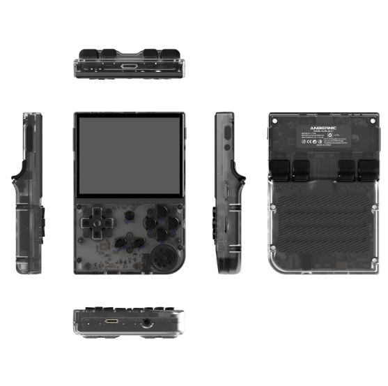 ANBERNIC RG35XX Retro håndholdt spilkonsol med levende IPS-skærm og PSP-support til nostalgisk spiloplevelse i grå